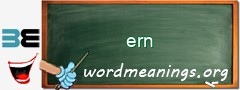 WordMeaning blackboard for ern